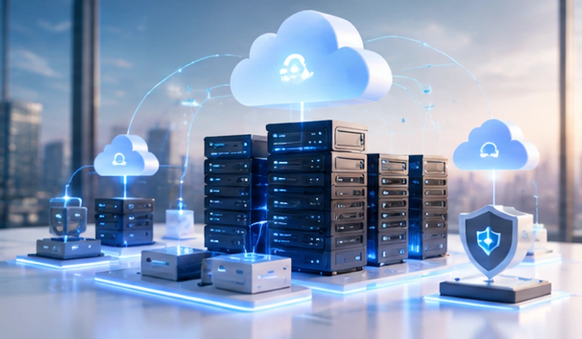 Illustration of AWS cloud infrastructure for website hosting